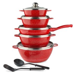 5pcs Aluminum Nonstick cookware