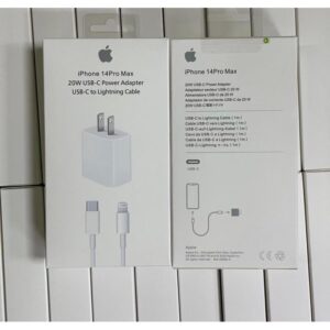 Fast Charger Head 20W And Type C Cord For iPhones-White